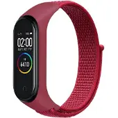 Cover-Discount Xiaomi Mi Band - Nylon Armband Klettverschluss rot