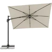 Doppler , Sonnenschirm / Ampelschirm "Active Pendel Green Edition 310 x 210", inkl. Schutzhülle und Standkreuz, natur, 310 x 210 cm
