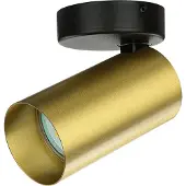 Licht-Erlebnisse Kleiner Deckenstrahler Messing H:13cm GU10 elegant vielseitig COLENE Deckenlampe Spot Flur