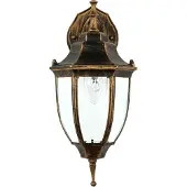 Licht-Erlebnisse Außenwandlampe Terrasse Garten IP44 Kupfer E27 Glas Aluminium Rustikal Wandlampe außen