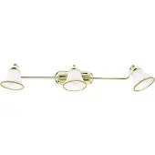 Licht-Erlebnisse Badlampe mit Schalter in Gold verstellbar