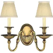 Elstead Lighting Elstead Cambridge Wandleuchte E14 2-fach 27cm Brüniertes Messing