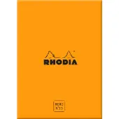 Rhodia Memoblock N°13 (10,5 x 14,8 cm), in einer Box, kariert, 240 Blatt, einzeln eingeschweißt - Orange 194052C