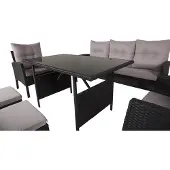Ebuy24 Venture Home Lounge-Set Knock Schwarz