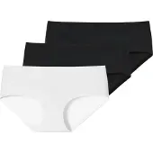 Schiesser Damen Panty, 3er Pack - Invisible Cotton, Nahtlos, Vorteilspack