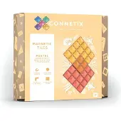 Connetix Magnetkacheln Base Lemon Peach 2 Stück
