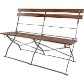 Mojawo Biergartenbank Gartenbank Parkbank Holzbank Bank B110xT48xH84cm