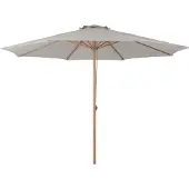 Ebuy24 Frank Sonnenschutz Sonnenschirm mit Deichsel Ø3.5M Teakholz Nachbildung, beige.
