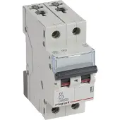 Legrand 403522 TX3 Leitungsschutzschalter C-Charakteristik, 3A, 2-polig, 6kA, 400VAC, 2TE