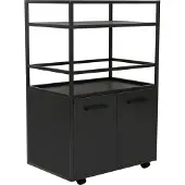 CALICOSY Barwagen Mosaik Schwarz B/H/T ca. 60/94/40 cm