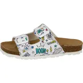 Lico Pantolette "Pantolette Bioline Zippy", Damen, Gr. 39, weiß, Synthetik, Schuhe Pantolette