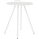 En.casa Outdoor-Beistelltisch 'Fosen' 55 x Ø 42 cm Weiß