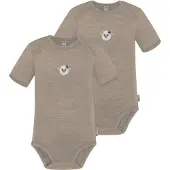 Normani 2er Set Baby Merino Body Kurzarm „Tauranga" - 9285