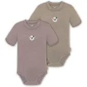 Normani 2er Set Baby Merino Kurzarmbody „Tihoi" - 9317