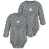Normani 2er Pack Baby Merino Body Langarm „Auckland" - 9369