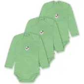 Normani 3er Pack Baby Merino Body Langarm „Auckland" - 9379