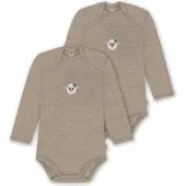 Normani 2er Pack Baby Merino Body Langarm „Auckland" - 9377