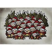 Pappnoptikum Der Wichtelschlitzer – morbider Papier-Adventskalender, 38x27cm