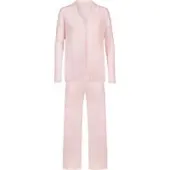 Mey Langer Pyjama Serie Adorable Lines Bonbon Pink | Größe 44