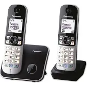 Panasonic KX-TG 6812 Strahlungsarmes Schnurlostelefon, Rufnummernanzeige, 18h Sprechzeit, 7 Tage Standby, Freisprechfunktion, Babyfon-Funktion, DECT