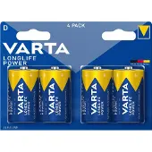 Varta 4920 121 414, Einwegbatterie, D, Zink-Mangan-Dioxid (Zn/MnO2), 1,5 V, 4 Stück(e), Mehrfarbig
