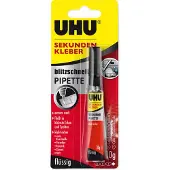 UHU 48795 Sekundenkleber blitzschnell PIPETTE - 10 g