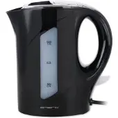 Emerio Wasserkocher 1 Liter – Überhitzungsschutz – Automatische Abschaltung – Wasserstandsanzeige – 900 W – WK-121616.1 - Schwarz