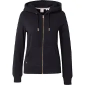 Superdry für Damen. W2012358A Hoodie mit Reißverschluss und Logo Essential schwarz (M), Lässig, Baumwolle, Nachhaltig