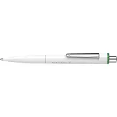Schneider Kugelschreiber K3 Biosafe, Strichstärke M, dokumentenecht, Biokunststoff, Schaft weiß, Schriftfarbe grün, 10 Stück