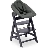 Hauck 661512, Traditioneller Hochstuhl, Gepolsterter Sitz, Grau, Einfarbig, 5-Punkt, Baumwolle