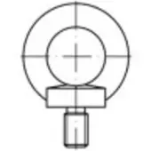 Toolcraft 109345 Ringschrauben M33 DIN 580 Stahl 1 St.