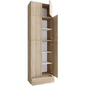 VCM Aktenschrank "XXL Büroschrank Aktenschrank Schrank Lona 5fach AS", braun (sonoma, eiche), B:70cm T:39cm, Obermaterial: 100% Holz Wood., Schränke, Aktenschrank