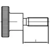 Toolcraft 107500 Rändelschrauben M5 10 mm DIN 464 Stahl 50 St.