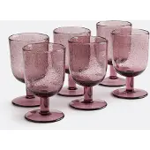 La redoute interieurs 6er-set Gläser Mit Fuss Faraji, Blasenglas