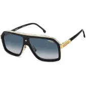 Carrera CA 1053/S/TI BLACK ON GOLD/BLUE SHADED 60/12/145 Herrenbrillen Sonnenbrillen
