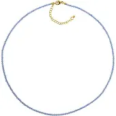 Trendor 75480 Damen-Halskette Blauachat Ø 2,5 mm