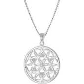Trendor 15945 Damen-Kette Mandala 925 Silber