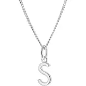 Trendor 15210-S Damen-Kette mit Buchstabe S Anhänger Silber 925