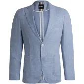 BOSS Slim-Fit Sakko aus fein gemustertem Gewebe Grösse 44