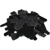 Label The Cable EFB LTC-PRO-3110 LTC WALL STRAPS Selbstklebende Klettkabelhalter,50 Stück Set schwarz LTCPRO3110