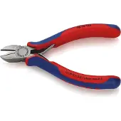 Knipex Seitenschneider L.125mm Form 1 Facette ja Kopf pol.Mehrkomp.-Hüllen