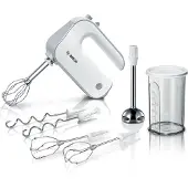 Bosch MFQ4075DE HandrÃ1/4hrgerät Set Weiß/Silber