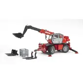 BRUDER Bruder, Manitou Teleskoplader MRT 2150 1:16 mit Zubehör, 1 Stück