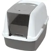 Catit Katzentoilette mit Dach und Kohlefilter weiß/grau ca. 56 x 42 x 44 cm