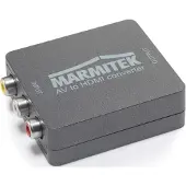 Marmitek RCA auf HDMI Konverter - Connect AH31-1080p Full HD - Keine Software notwendig - Composite - SCART - PAL - NTSC - AV HDMI Adapter - Schließen Sie alte Geräte an Neue Fernseher an