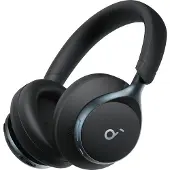Soundcore Space One Kopfhörer, kabelgebunden und kabellos, Over-Ear, für Anrufe/Musik, Bluetooth, Schwarz