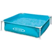 Intex 157173NP Frame Pool Mini 122 X 122 X 30 Cm (L X B X H) Farbe: Blau