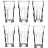 Leonardo Longdrinkglas "Longdrinkgläser Rock 340 ml 6er Set transparent"