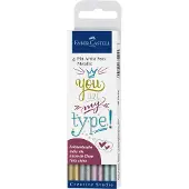 Faber-Castell Pitt Artist Pen Metallic 1.5 Tuschestift, 4er Etui (167304)