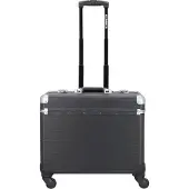 Generique Business Trolley PANDORA, mit Tragegriff und Rollen, Aluminium, mattschwarz
